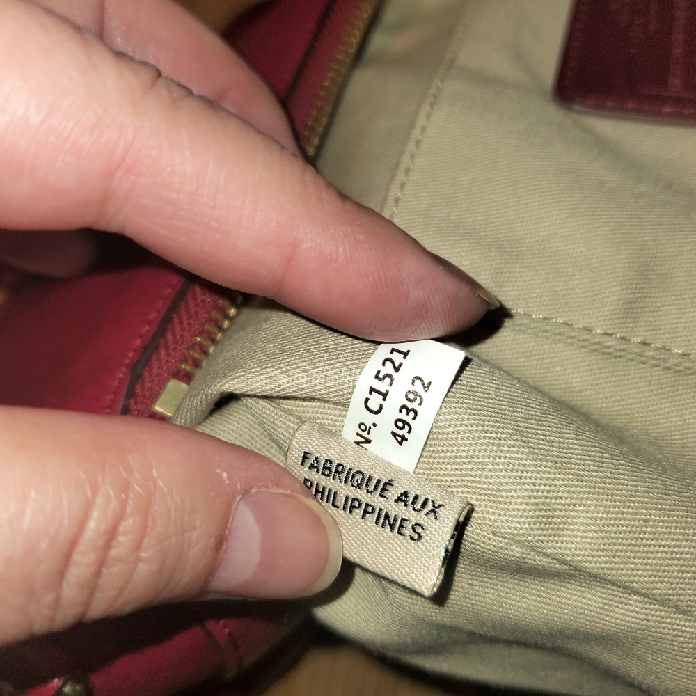 Coach Saffiano Leather Mini Satchel - Picture 6 of 16